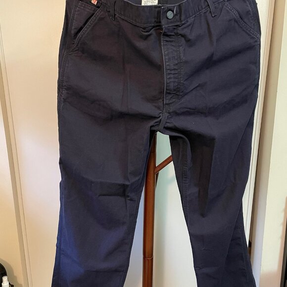 Carhartt Men Pants: FR 100791 410 Washed Duck Work Dungaree Pants - 40x30 - Picture 1 of 5